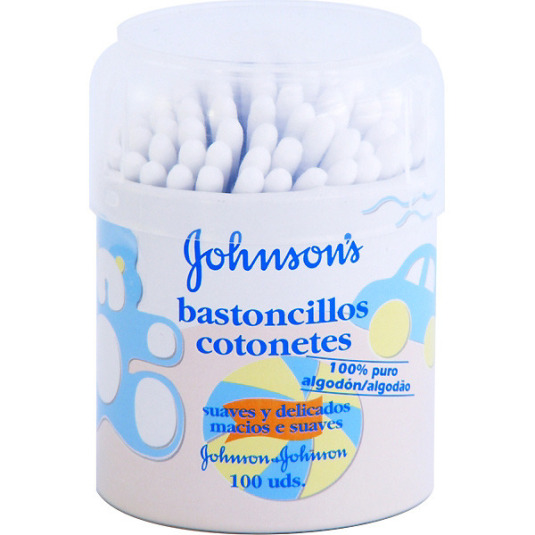 johnson's bastoncillos suave caja 100 unidades