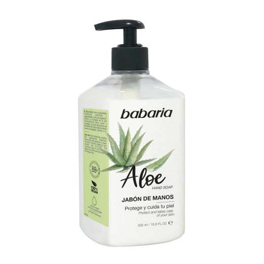 babaria jabon liquido de manos aloe vera dosificador 500ml