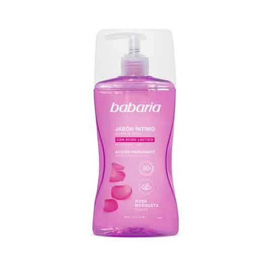 babaria jabon intimo en mousse rosa mosqueta 300ml