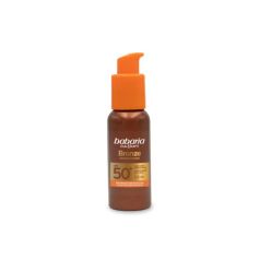 babaria protector solar fluido facial spf50+ bronceador 40 ml