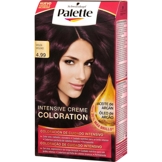 palette intensive creme color tinte permanente 4.99 violin