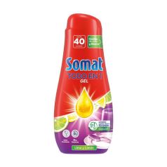somat gel todo en uno detergente lavavajillas 40 dosis limon