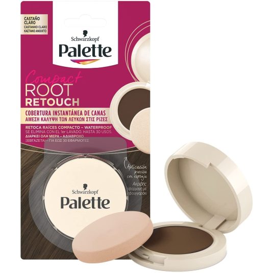 palette compact root retouch retoca raices compacto castaño claro