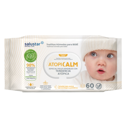 salustar toallitas bebe pieles atopicas 60ud