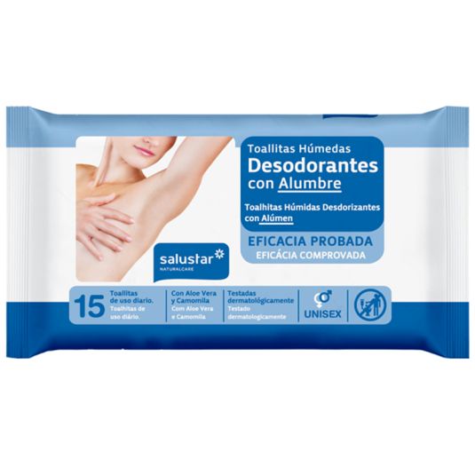 salustar toallitas desodorantes 15ud