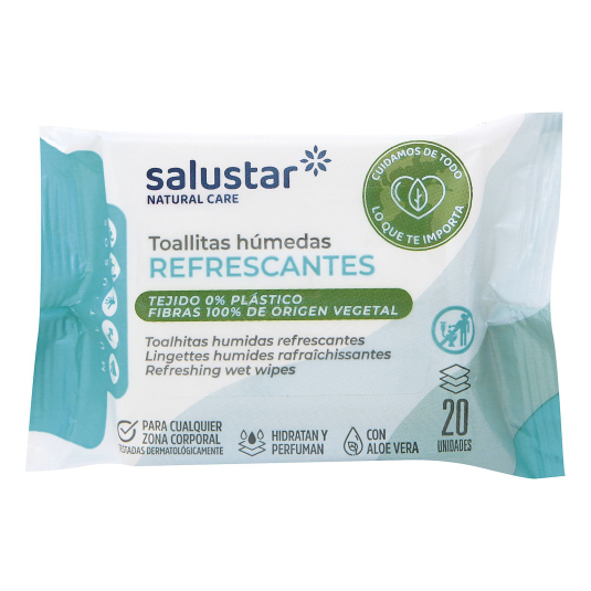 salustar toallitas refrescantes 20 unidades