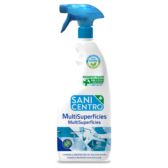 sanicentro multisuperficies desinfectante sin lejia pistola 750ml