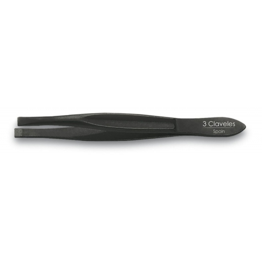 3 claveles pinza negra recta 8cm
