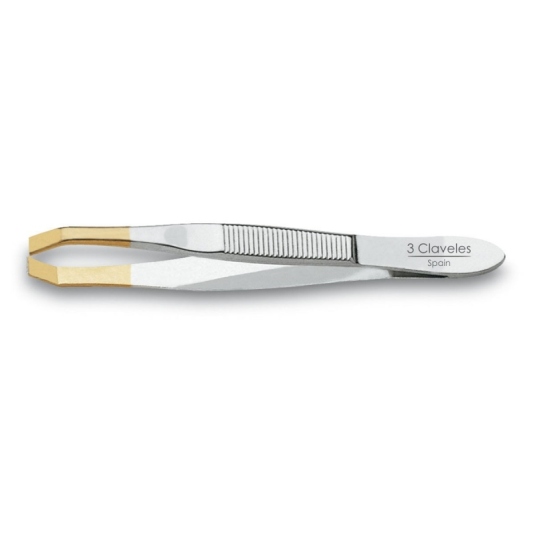 3 claveles pinza cangrejo punta dorada dorada 9cm