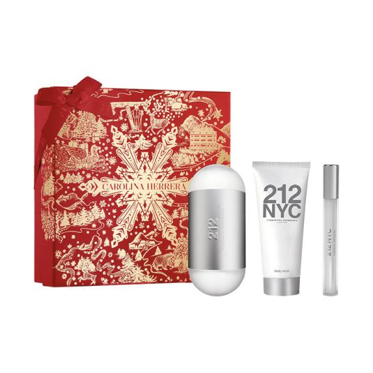 ch 212 woman eau de toilette 100ml cofre 3 piezas