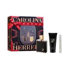 carolina herrera men eau de toilette 100ml cofre 3 piezas