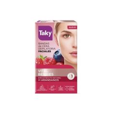 taky bandas faciales depilatorias frutos rojos 16u