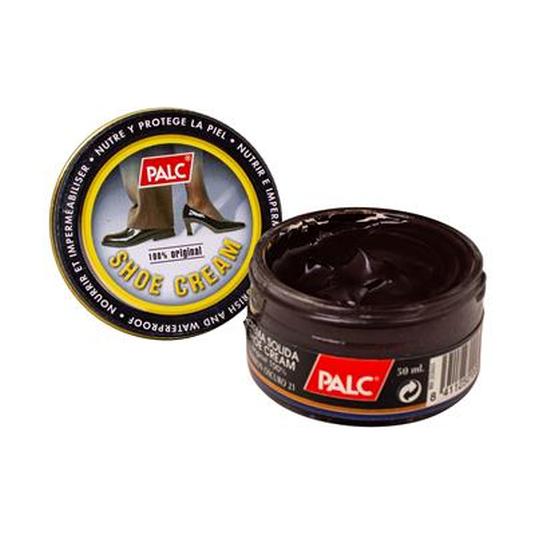 palc crema solida marron para zapatos tarro 50ml