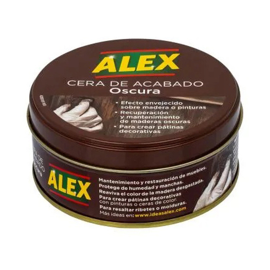 alex cera para muebles madera oscura lata 250ml