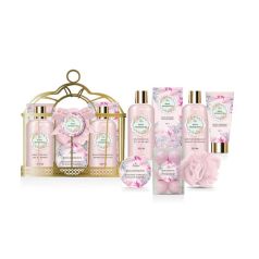 shausa cesta metalica rosa mosqueta cofre 6 piezas