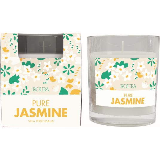 roura vela vela en vaso jazmin