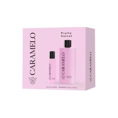 caramelo fruity velvet woman eau de toilette 100ml estuche 2 piezas