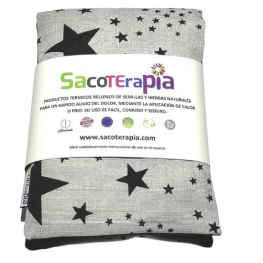 sacoterapia basico gris estrellas+funda