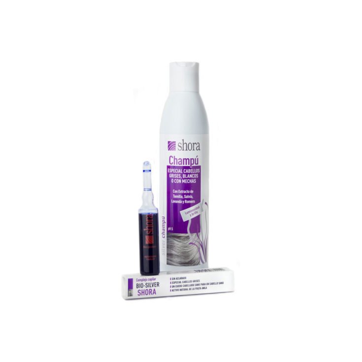 shora silverchampu ph5 cabello grises + bio-silber ampolla capilar shora silverchampu ph5 cabello grises + bio-silber ampolla capilar