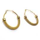 PENDIENTE ARO GRANADA DORADO ONL