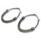 PENDIENTE ARO GRANADA PLATEADO ONL