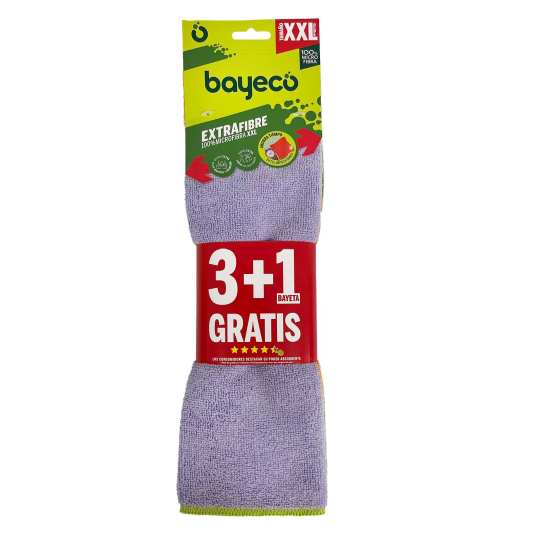 bayeco bayeta microfibra xxl 4 unidades