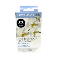 mayordomo ambientador recambio minispray flores blancas