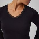 Y.MORA CAMISETA M/LARGA 19688 NEGRO -M*