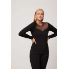 Y.MORA CAMISETA TERM.SRA 70015 M.L.NEGRA -XL*