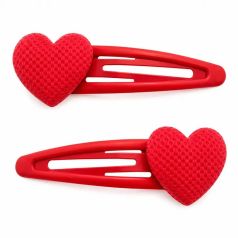 inca clip corazon tejido 5 cm 2 uds color aleatorio