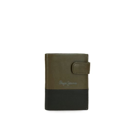 pepe jeans cartera dual vertical caqui