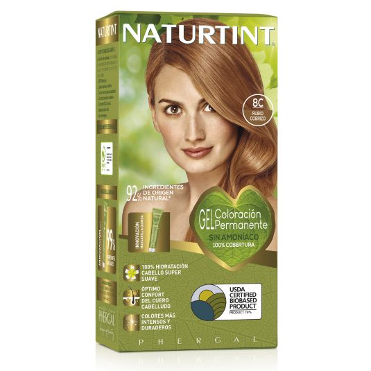 naturtint tinte permamente 8c rubio cobrizo