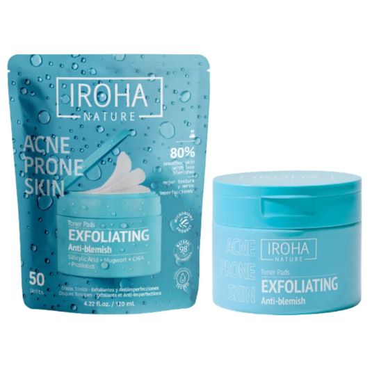 iroha nature discos tonico exfoliantes 50 ud