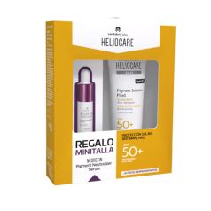 heliocare 360 set protector solar pigmentación fluido spf50+ 50 ml + serum facial