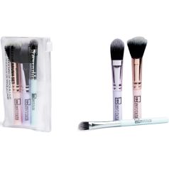 idc institute makeup brush set 3 piezas 