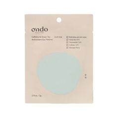ondo caffeine & green tea antioxidantes parches de ojos cosmetica coreana