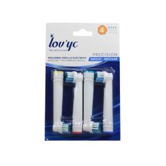 lovyc recambio cepillo electrico precision 4 uds