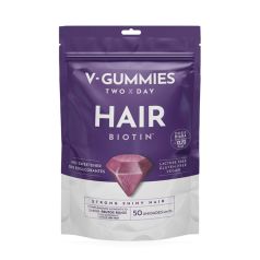 v-gummies gominolas para pelo hair biotin