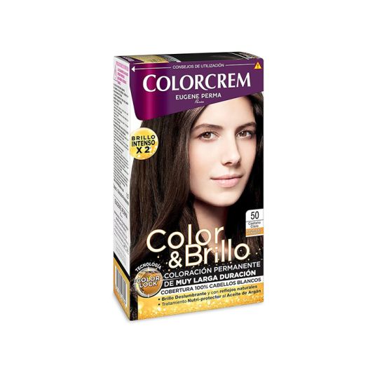 colorcrem color & brillo nº 50 castaño oscuro tinte