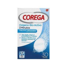 corega tabletas efervescentes limpiadoras oxigeno bio activo 30 unidades