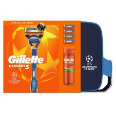gillette neceser maquinilla fusion + gel + 4 recambios