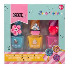 create it! candy nail 3 pintauñas+anillo