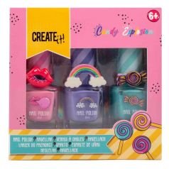 create it! candy nail 3 pintauñas+anillo