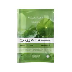 seoul glam cica & tea sheet mascarilla facial