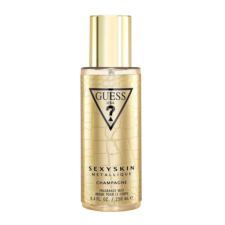 guess sexy metallique champagne body mist 250ml