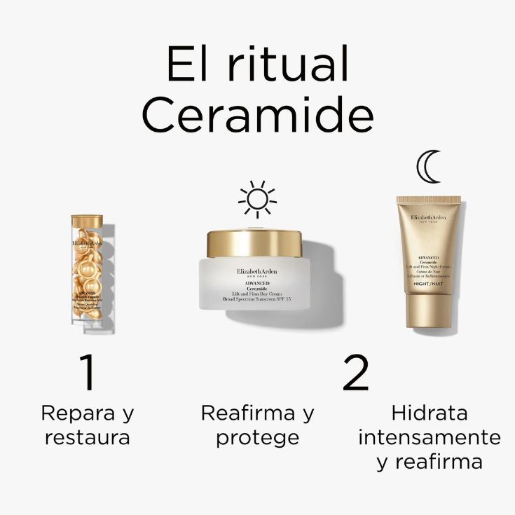 elizabeth arden ceramide lift&firm day crema 50ml cofre 4 piezas