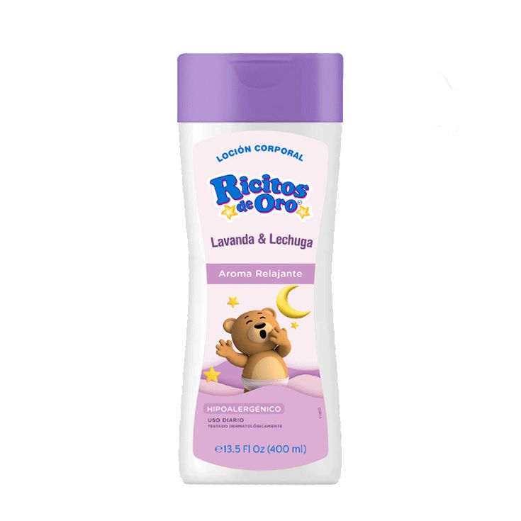 ricitos de oro locion corporal lavanda y lechuga infantil 400ml
