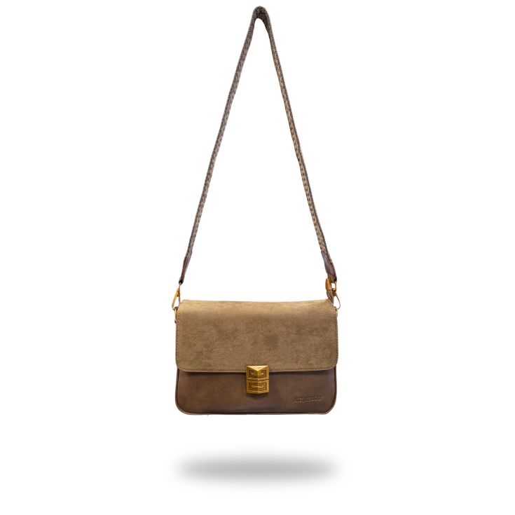 javier larrainzar bolso solapa taupe