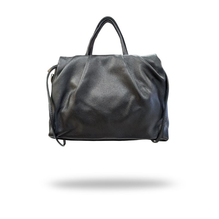 javier larrainzar bolso de hombro fruncido negro 