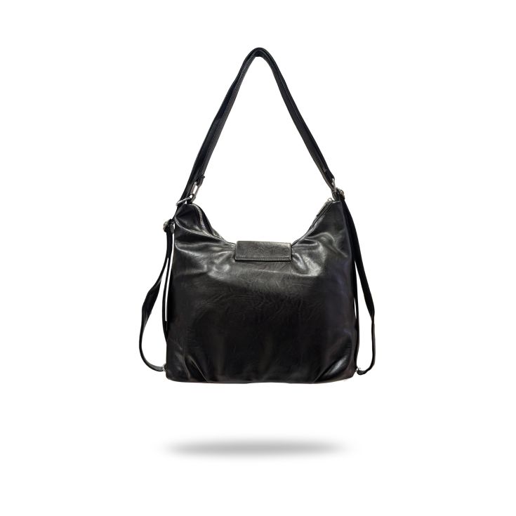 javier larrainzar bolso mochila piel negro